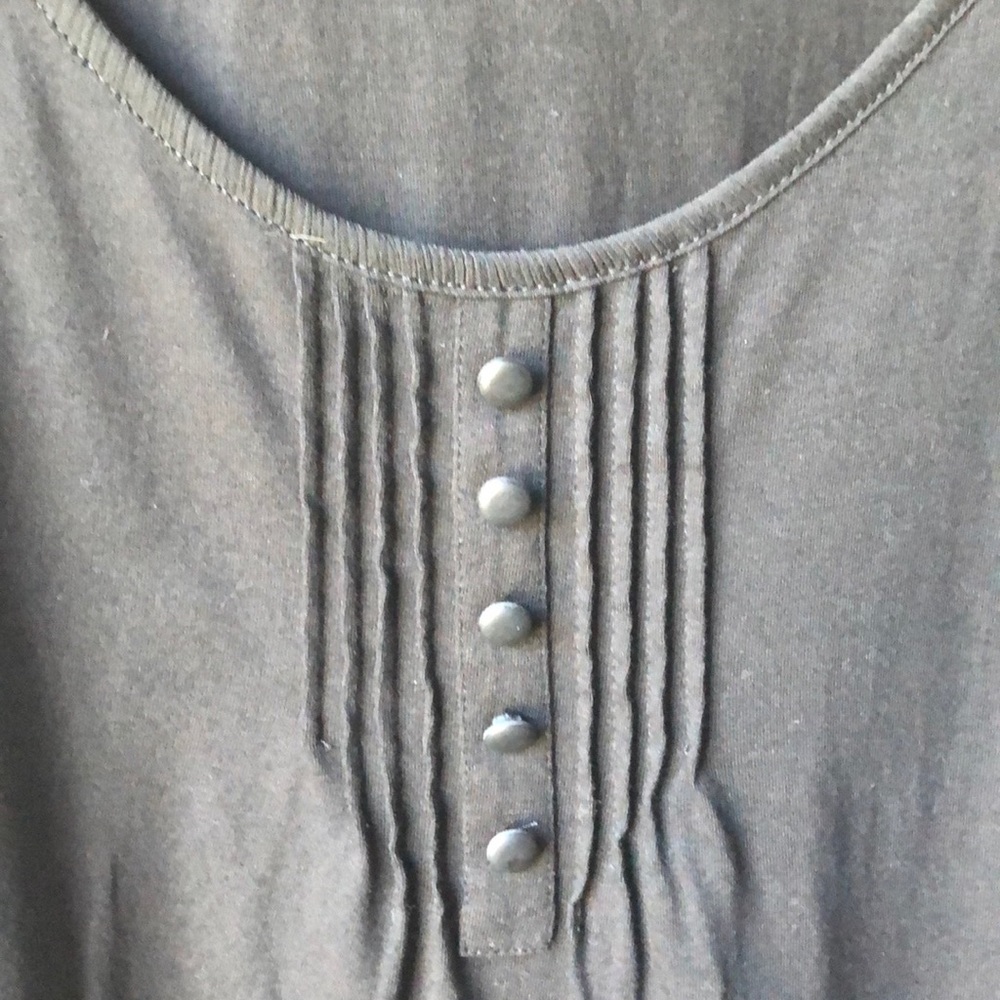LOFT Sheer Ruffle Sleeve Top - Picture 3 of 4